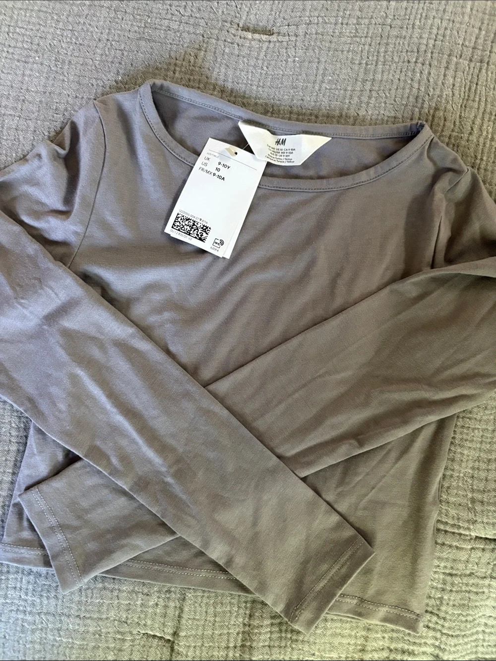 H&M Kids Long Sleeve Top + pants Gray